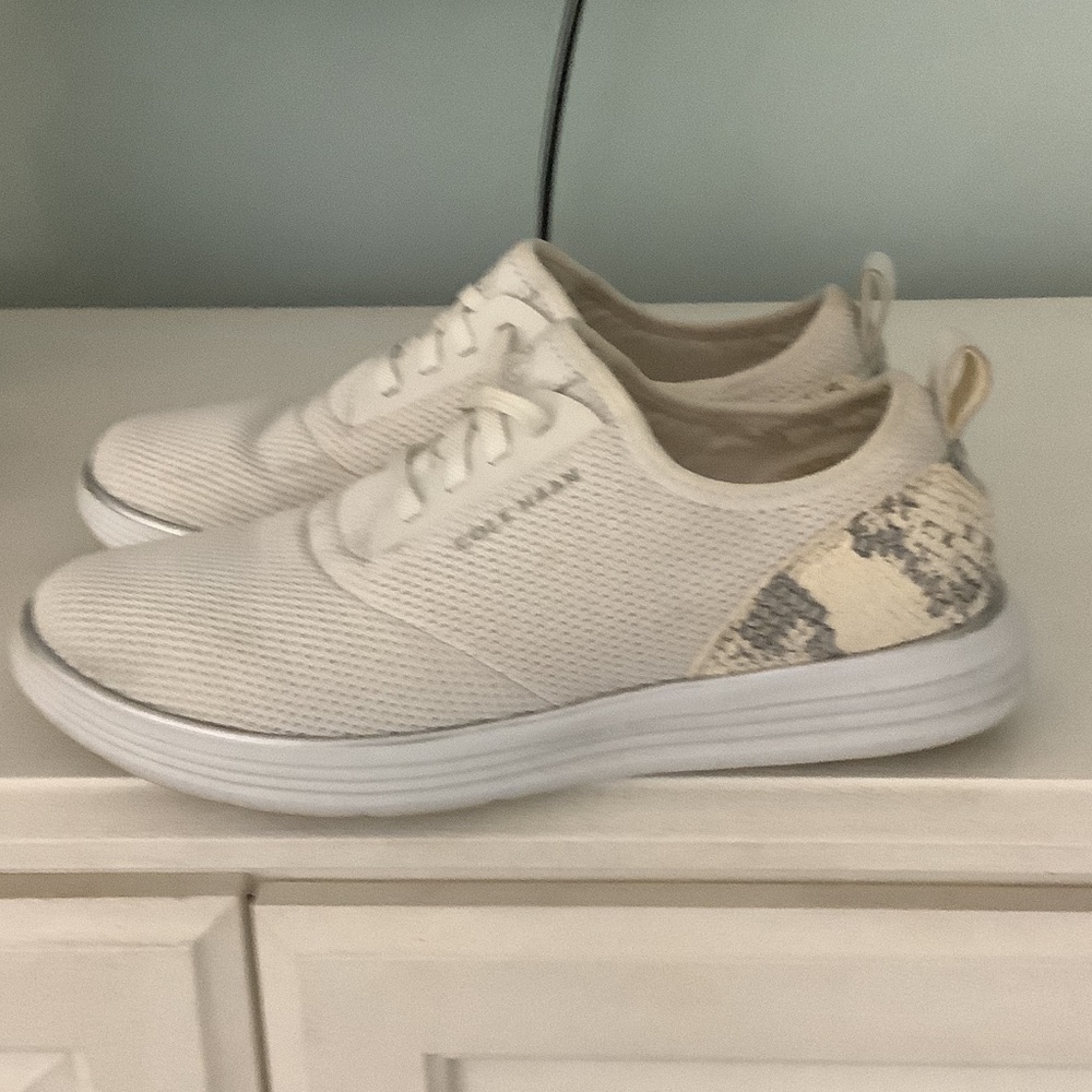 Cole Haan White and Tan Sneakers